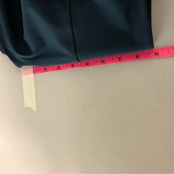 Athleta Allyson Felix Legend Mesh 7/8 Tight Womens XXS Blue Gray Zipper Ankle - Picture 13 of 16